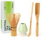 Joiish Matcha Whisk and Holder Set, Bamboo Matcha Whisk, Scoop, Tea Spoon and Ceramic Whisk Stand, Traditional Matcha Tea Making Kits