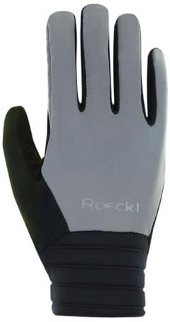 Roeckl Rotterdam 2 Winter Fahrrad Handschuhe lang silberfarben 2026: Größe: 8
