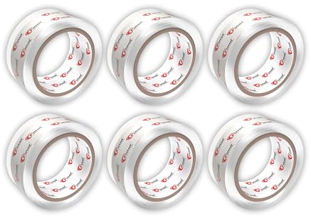 Final Paket Klebeband - 6er Pack - 82 Meter - Transparent - 42 mm Breit - Ihr zuverlässiger Partner für alle Verpackungsbedürfnisse