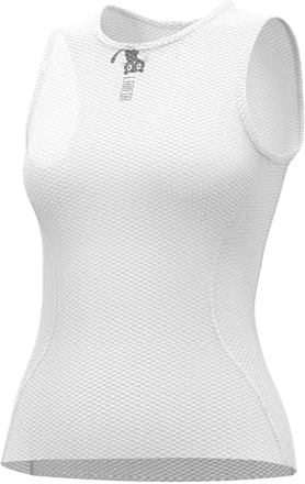 LAMEDA Radtrikot Damen Ärmellos Leicht Sommer Atmungsaktiv Schnell Trocknend Rennrad Trikot Fahrradweste Ohne Arm Weiß Rosa Blau