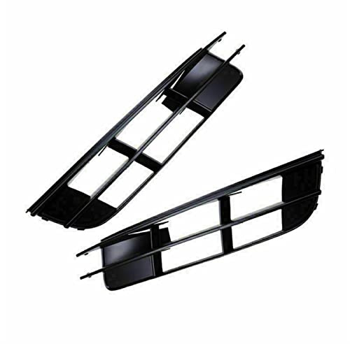 Pexorin Rejilla de luz antiniebla izquierda derecha, rejilla de cubierta de parachoques inferior delantero de coche, plástico negro 4L0807681 4L0807682, for Audi, for Q7 2007 2008 2009 Reemplazo de la