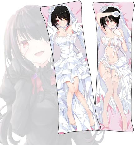 Anime Körperkissen Date A Live Tokisaki Kurumi Dakimakura Körperkissen Anime Doppelseitig bedruckter Kissenbezug Pfirsichhaut Material Kissenbezug Kissen-Tokisakikurumi-c-60x180cm