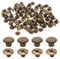 sourcing map Lot de 50 vis Chicago M5 x 5 mm en métal à tête cruciforme pour travaux manuels, ceinture, sac, loisirs créatifs, reliure, bronze