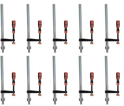 PMC-DESIGN Lot de 10 serre-joints pour table de soudage D16 300 x 80 mm