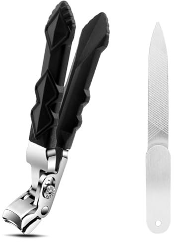 IKOPFLN 1 PCS Coupe Ongle Professionnel, Coupe ongle, Acier Inoxydable Coupe Ongles Pieds dur et Epais Professionnel, pour Outfany Coupe Ongle, pour Personnes âGéEs, Avec Lime à Ongles