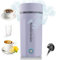 Emooncn 500ML Portable Travel Kettle Fast Boil Quiet Small Kettle Stainless Steel Mini Electric Kettle Auto Shut Off Travel Tea Kettles (travel kettle, Purple)