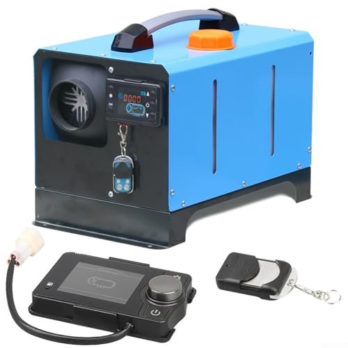 UTTASU Riscaldatore di parcheggio diesel con controllo BT, riscaldatore ad aria portatile con telecomando BT 2-8KW Temperatura regolabile Schermo grande compatibile con APP Termostato intelligente