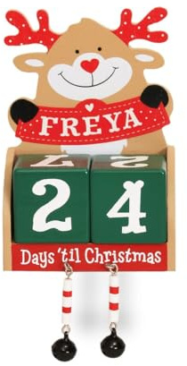 Personalised Christmas Advent Block Calendar (Freya)