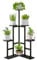 IBUYKE 6 Livelli Porta Piante da Interno, Scaffale per Piante da Fiore Alto 108cm per Piante Multiple, Portavasi da Interno Moderno per Giardino Terrazza Balcone, Nero TMJ072B