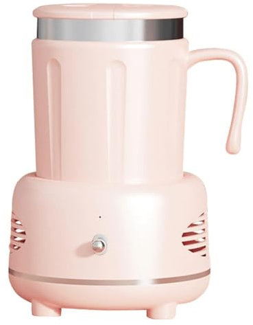Electric Cooling Cup, Coffee Heating Cooler, Beverage Cooler, Cup Cooler, Fast Cooler, Home Office Cold Drink Machine, Portable mini Beverage Cooler, Suitable for Beverages, cola, Beer, Wine Pink