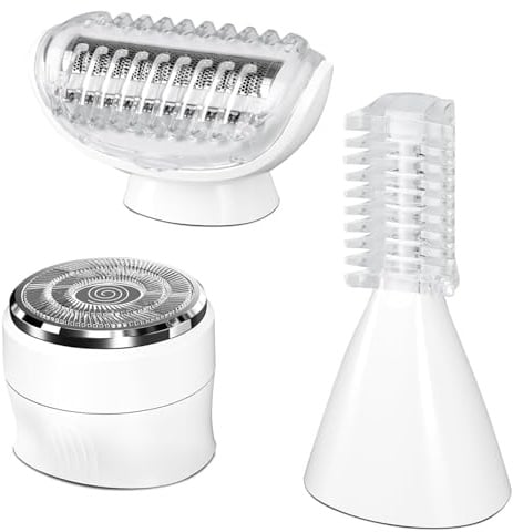 Rasierer Damen, 3-In-1 Intimrasierer für Frauen, Gesichtshaarentferner für Frauen, Ersatzklingen für Damenrasierer Elektrisch