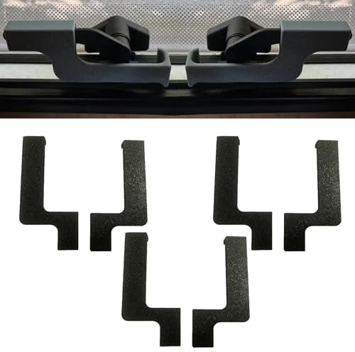 6 Pieces Caravan Window Latch, Window Lock No Drilling, Motorhome Latch Safety Replacement Locks, Anti-Theft RV Accessories, for Motorhome Travel Trailer Inside Road Trip Outdoor Camping Protection