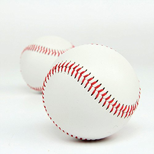 Cestval Offizielle Basebälle Freizeit Baseball Praxis Softbälle Weicher Ball Training Ball Anfänger Baseball bälle für League Play Wettbewerb Spiel Geschenke 1 Stück Weiß