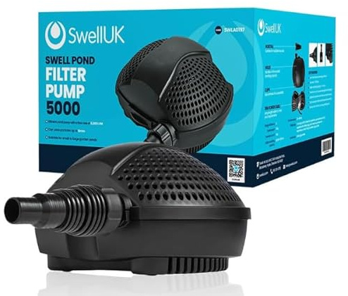 Swell Filter Pumps 5000LPH | Garden Pond Pump | Filter Pump | 3 Year Guarantee