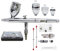 Set de pistola profesional para aerógrafo 0.3mm 0.5mm 0.8mm, ajuste externo de doble acción, cepillo miniatura para tatuaje de pintura de arte
