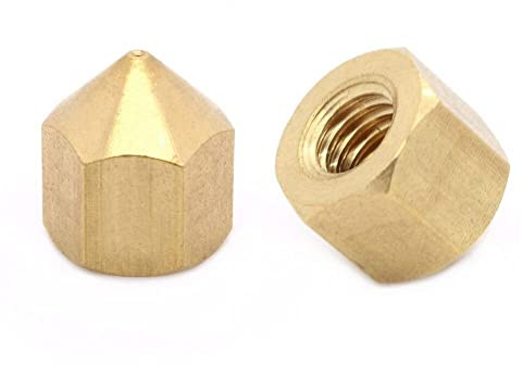 2x RepRap 2.0 Messing Düse M6 Innengewinde - 0,4mm