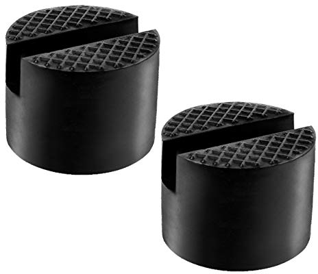 DEDC Wagenheber Gummiauflage KFZ Universal Gummi-Stützblock Cummiblock Jack Pad Adapter für Hebebühnen 3.8 x 5 cm