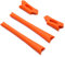 SOODASE Orange Ersatz Silikon Rahmenbein Gummi-Kit Für Oakley Flak Jacket/Flak Jacket XLJ Sonnenbrille
