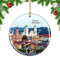 Weekino Deutschland Stephansdom Passau Weihnachtsdekoration Christbaumkugel Hängender Weihnachtsbaum Anhänger Dekor City Travel Souvenir Collection Porzellan 2,85 Zoll