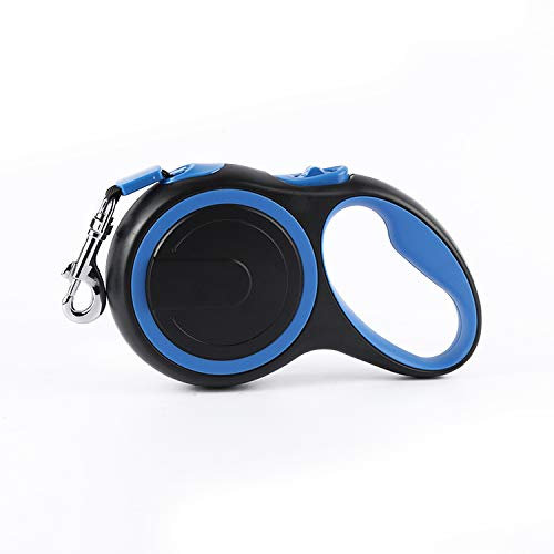 Binky Hundeleine Roll-Leine Hunde, Mittelgroße 5 m für Kleine & Große Hunde bis 20kg, Sicheres Anti-Rutsch Griff, Einziehbar mit Leuchtenden Reflektierenden Maschen, Gurt-Leine Welpe Katze Dog Zubehör
