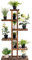 COSTWAY Porta Piante da Interno ed Esterno, Scaffale per Piante in Legno a 6 Livelli, Porta Fiori e Vasi da Balcone, Giardino e Salotto