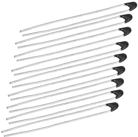 10 Stück NTC-Thermistorwiderstände, Temperatursensoren Elektronische Komponenten für Wärmeschutzschaltungen in Elektrogeräten, mit 30 mm Kabel.(#1)