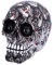 Nemesis Now Horror-Totenkopf-Ornament, Kunstharz, rote Augen, 11 cm