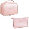 Kulturbeutel Schminktasche, Reise Waschtasche Kosmetiktasche, 2 Stück Make Up Tasche Organizer für Frauen und Mädchen - Rosa