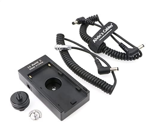NP-F970 - Cable Adaptador de Corriente para Cámara BMPCC 4K 6K Blackmagic Pocket Cinema Series NP-F (Placa de Batería de Montaje Compatible con Sony NP-F970 F960 F770 F570 F550)
