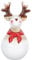VALICLUD Weihnachten Hirsch Figur Keramik Rentier Elch Dekofigur Porzellan Skulptur Statue Auto Armaturenbrett Deko Weihnachtshirsch Tierfiguren für Weihnachten Geburstage Dekoration