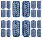 [Enhance] 20er-Pack Demineralisierungskartusche kompatibel mit HoMedics Total-Comfort Ultraschall-Luftbefeuchter Entkalkung Tabletten Filter Ersatz für Wasserentmineralisierer Oval Blau