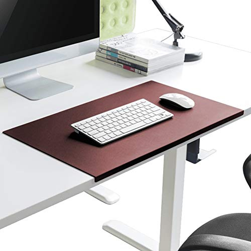 Langlebige Schreibtischunterlage wasserdichte Schreibtischunterlage mit Kantenschutz, Premium-Leder-Gaming-Mauspad, große Schreibtisch-Organizer-Matte für Büro/Zuhause