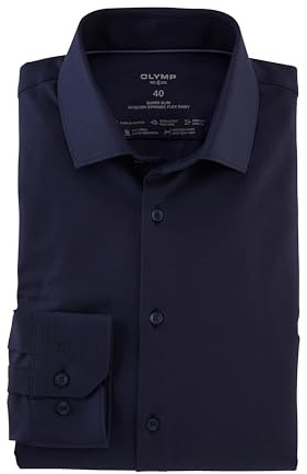 OLYMP Herren Oberhemd Langarm No.Six.24.Seven,Twill,super Slim,Modern Kent