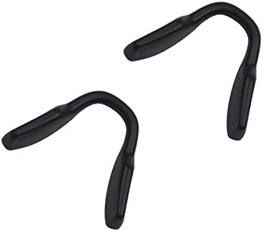 2 Paar Ersatz-Nasenstück-Pads für Oakley Hex Jector OX8032 Glas – Schwarz, Schwarze Nasenpads