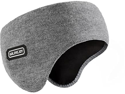 LIUPUUDLY Herren Sport Stirnband Ohrenwärmer Elastische Winddicht Ohrenschützer Headband für Radsport Fahrrad Wandern (Grau)