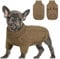 Queenmore Hundepullover Kleine Hunde Wärme Dackel Hundepulli Strick Pullover Hund Strickmantel Mit Zopfmuster Hundepullover Französische Bulldogge Bulldog Chihuahua Katzen Corgi, Braun, S
