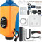HACLEN Chauffage Diesel 5KW Chauffage Camping Car 12V, avec réservoir 10L Chauffage Diesel avec télécommande Thermostat LCD pour Camping-Car, Bande-Annonce, Bateau, Camion -5KW-12V