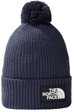 The North Face NF0A3FN38K21 TNF Logo Box POM Beanie Summit Navy Hat Herren Summit Navy Größe OS