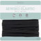 Black Elastic Band by Smith’s® | 10mm (3/8 Inch) Width | 10 Metres (11 Yards) Length | Flat Cord | for Sewing, Arts & Crafts, Dressmaking, Waistband, Haberdashery, Wig, DIY, Clothing