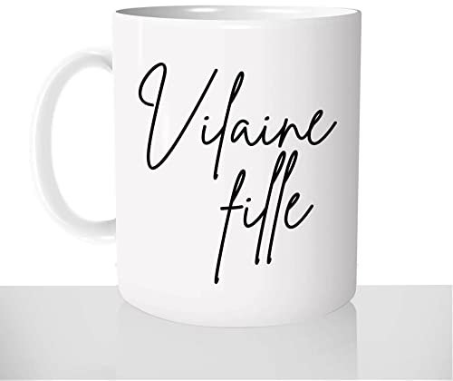 Mug-Cadeau Vilaine Fille - Tasse Café Idée Cadeau Original Femme Copine Couple Pas Sage Collègue Drôle Noël Anniversaire