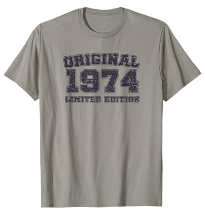 Original 1974 52 Anniversaire Homme Femme Cadeau 52 Ans T-Shirt