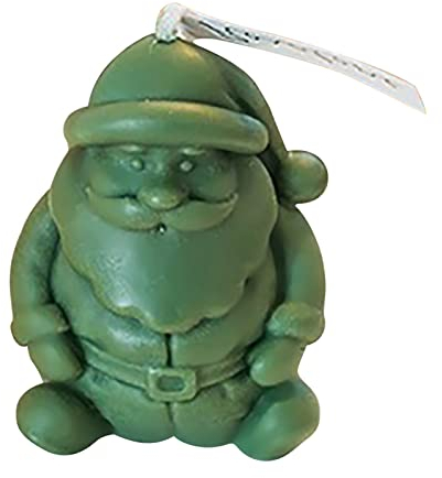 Weihnachtskerzen, Weihnachtsbart, Weihnachtskerzen, Aromatherapie-Kerzen, Geschenkverzierungen, um Freundinnen Geschenke zu senden Kerzenhalter Silber 800 Grün