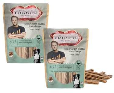 Fresco | Die Martin Rütter Kaustange mit Ente | Doppelpack | 2X 150g | kauen trägt zur allgemeinen Zahn- und Maulhygiene bei
