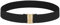 Jeffdad Einfacher Elastischer Gürtel mit flacher Schnalle, Elastischer Damen Taillengürtel Frauen Stretch Gürtel Vintage Cinch Belt Elastic Belt Trimmer Stretchbund für Kleid Kleider(Schwarz)