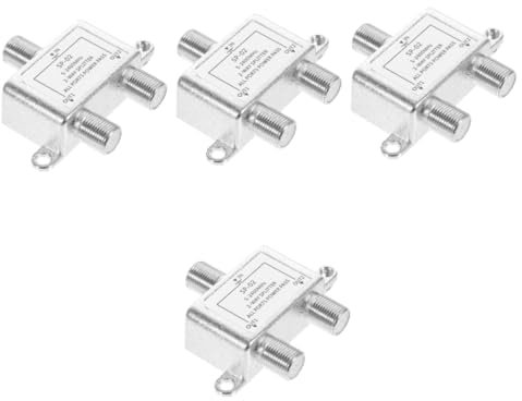 Uonlytech 4stücke Kabelsplitter MHz Für Und Tv Dual Coax Splitter Kompatibel Catv-systemen Für Gleichzeitige Versorgung Von Zwei Geräten