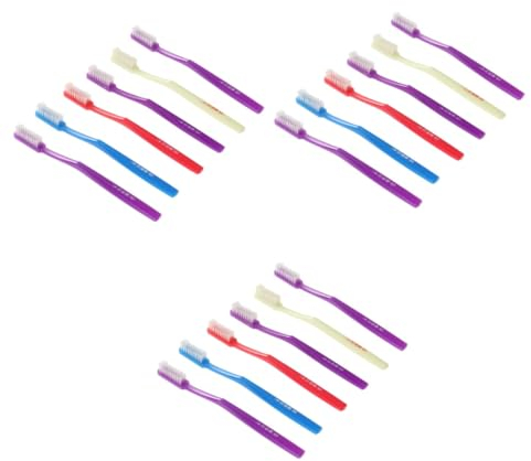 Beavorty 18 Stück Reinigungszahnbürste Für Erwachsene Zahnbürste Für Erwachsene Harte Borsten Für Superharte Für