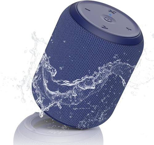 NOTABRICK Bluetooth Lautsprecher, Tragbarer 5.0 kabelloser Outdoor Klein Musikbox, IPX67 Wasserdicht, 15W Bass Stereo TWS, 15h Akku mit SD/TF/AUX Speaker für Zuhause Draußen Strand Reisen(Blau)
