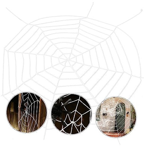 Milisten Gruselige Halloween Plüsch Spinnennetz Dekoration für Party und Wand 130 Zeichen