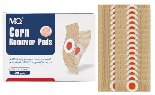 Corn Remover Pads,24 Pcs Foot Corn Remover Patch Corn Removal for Feet,Corn Plasters Wart Remover Corn Removal Pads Relief Corn Pain Corn Plasters for Toes,Feet and Hand Care