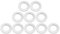 Motoforti Universal Flat Washer, 34mm ID 60mm OD 5mm Thickness, Durable, Stainless Steel, Silver Tone, 10 Pcs